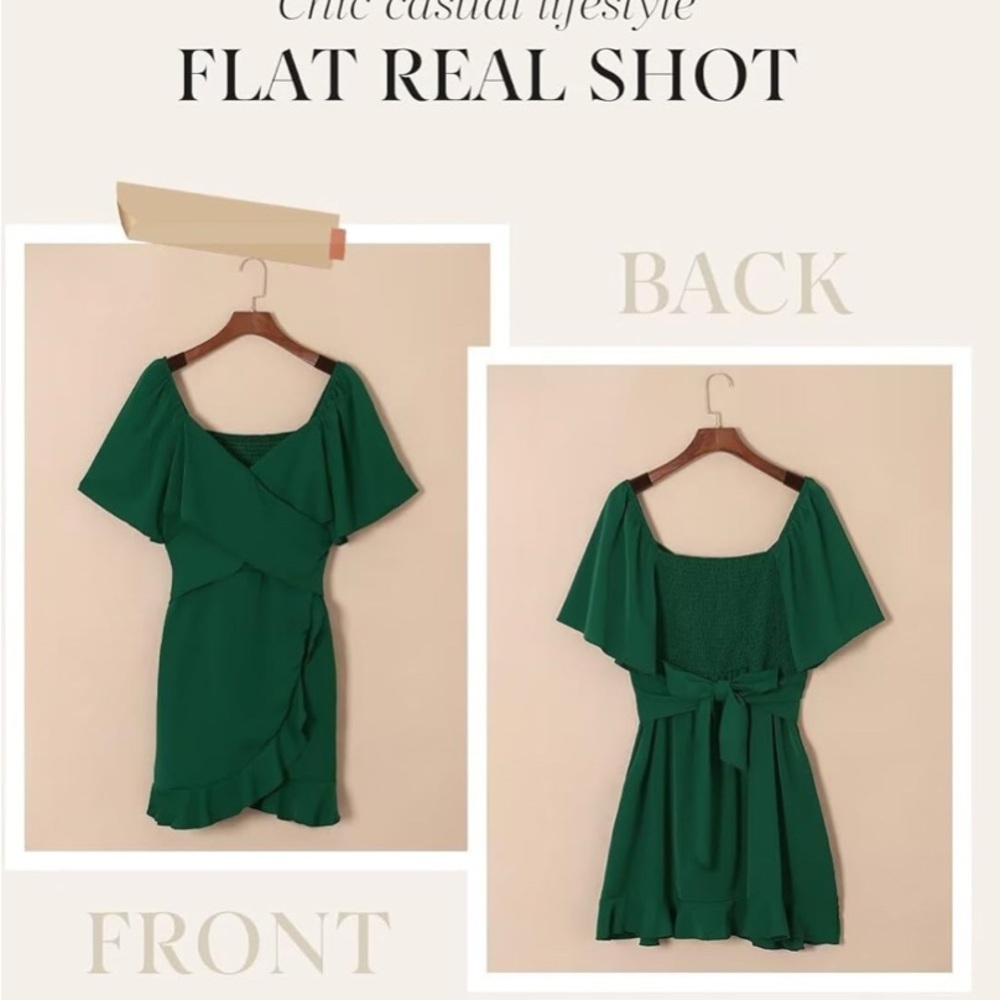 Elegant Green Women's Dress